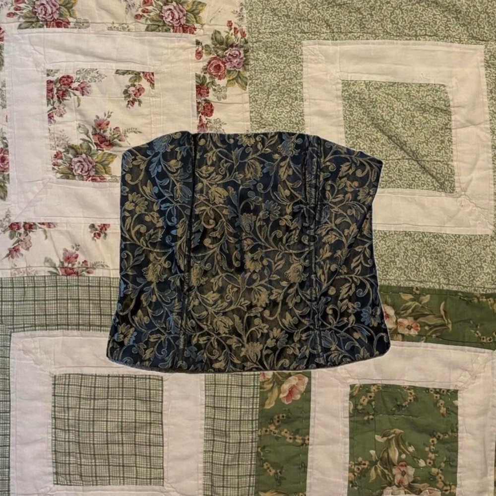 Floral Brocade Corset/Bustier Top